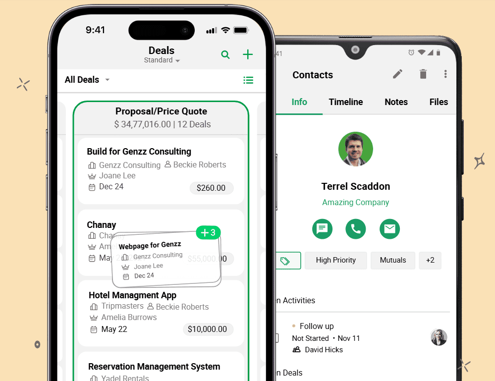 CRM that is available on mobile